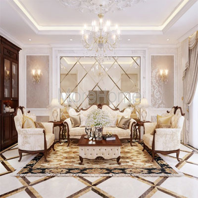 Quá trình thi công gương ghép trang trí của Morehome