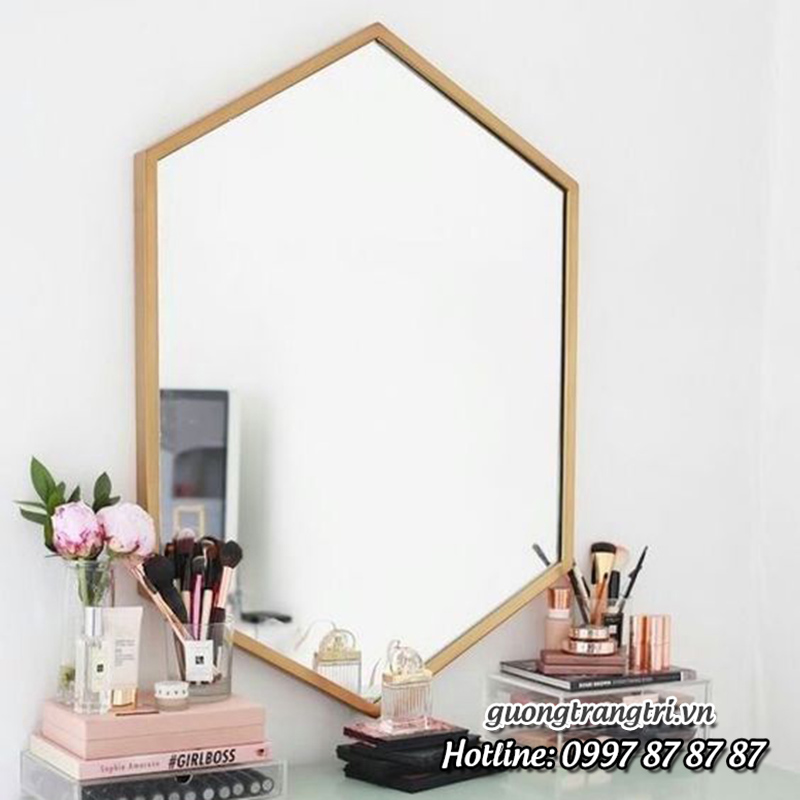 Gương trang trí hình thoi MH001