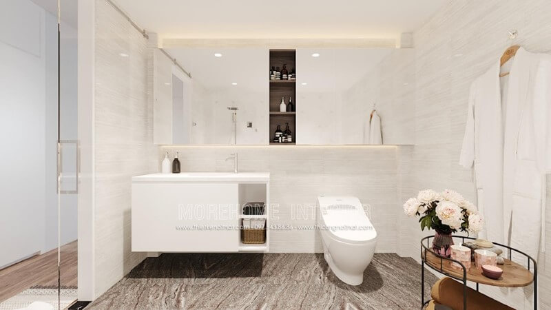 Thiết kế phòng tắm với kính cường lực trong suốt hiện đại Kính cường lực đẹp, ấn tượng