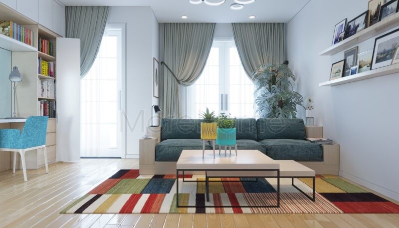 Lựa chọn ánh sáng tự nhiên cho phòng khách bằng kính cường lực vừa thu được ánh sáng tự nhiên mang lại cảm giác thoáng rộng và cân bằng hài hoà không gian sống Kính cường lực đẹp, ấn tượng