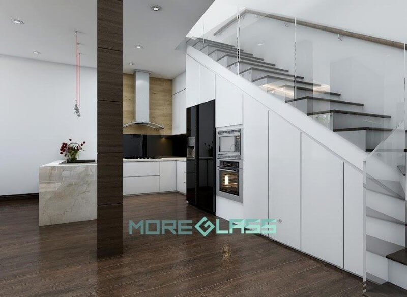 Moreglass gợi ý bạn mẫu cầu thang kính cường lực đẹp là điểm nhấn hoàn hảo cho căn nhà bạn. Kính cường lực đẹp, ấn tượng