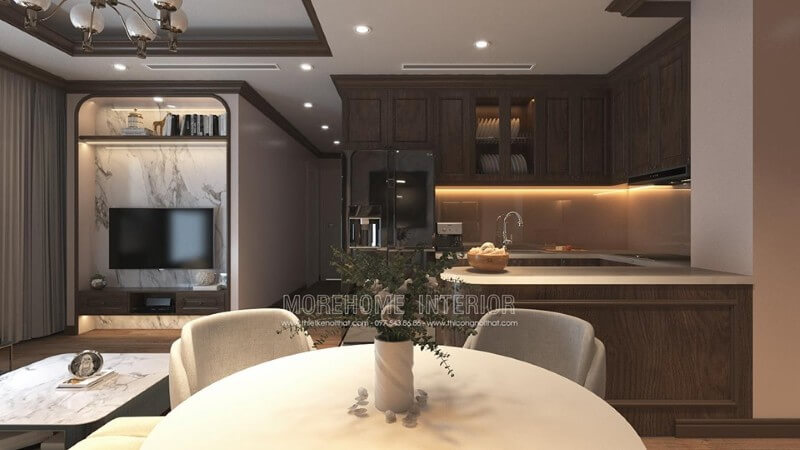 Kính ốp bếp phòng bếp đẹp, ấn tượng