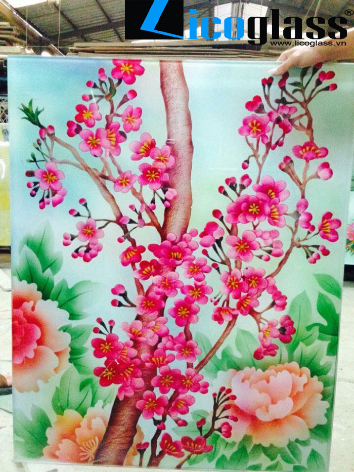 tranh kính hoa nghệ thuật tranh kính hoa nghệ thuật