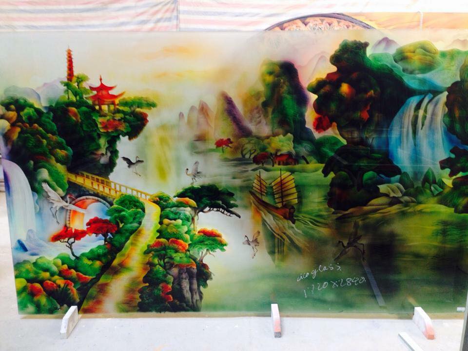 Những mẫu tranh kính 3D phong thủy tốt cho văn phòng