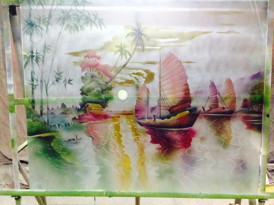 Không gian nhà rực rỡ màu sắc thiên nhiên với tranh kính phong cảnh đẹp Không gian nhà rực rỡ màu sắc thiên nhiên với tranh kính phong cảnh đẹp