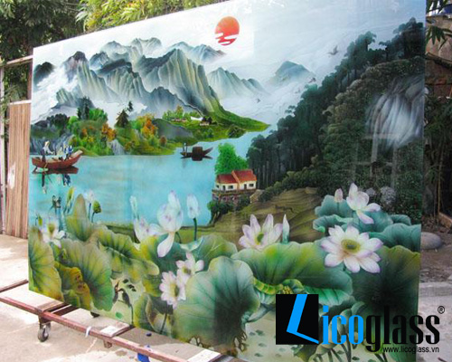 Không gian nhà rực rỡ màu sắc thiên nhiên với tranh kính phong cảnh đẹp Không gian nhà rực rỡ màu sắc thiên nhiên với tranh kính phong cảnh đẹp