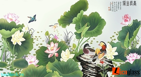 Ý nghĩa đặc biệt của tranh kính hoa sen Ý nghĩa đặc biệt của tranh kính hoa sen
