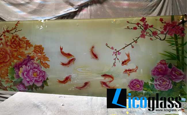 Tranh kính hoa 01